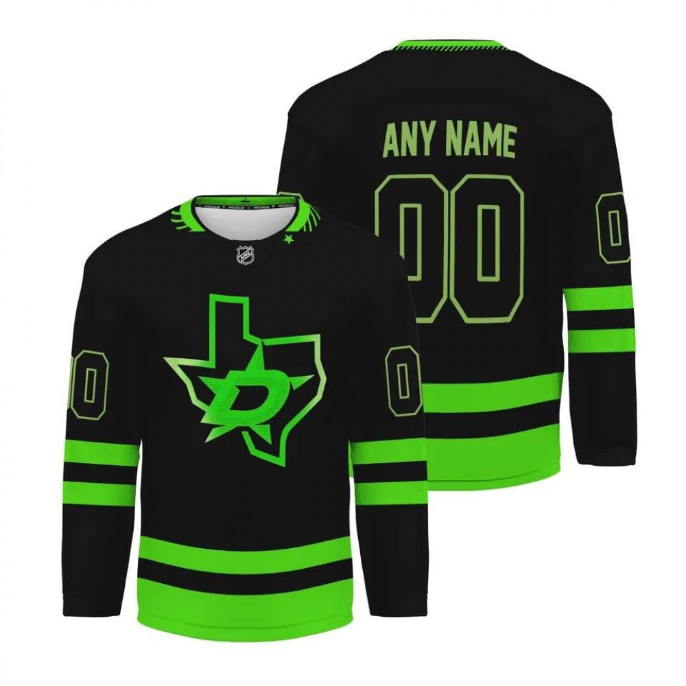 Youth Dallas Stars Black Alternate Replica Custom Jersey-Pro Kit Vault | Brand New 26/27 Sports Jerseys